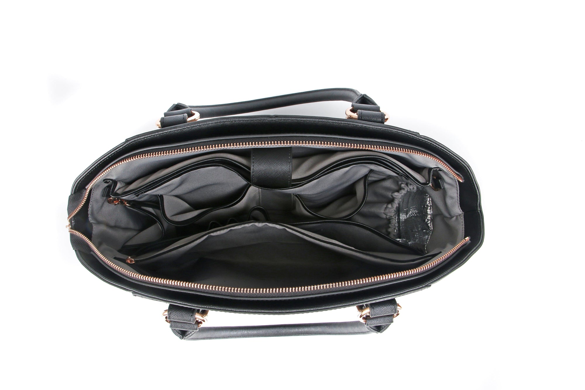 14" DANIELLE Designer Laptop Handbag | PEBBLE LEATHER | CHAMPAGNE GOLD by kanjibunny.com