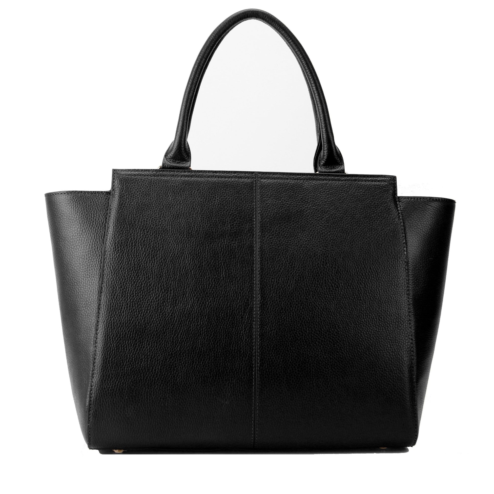 14" DANIELLE Designer Laptop Handbag | PEBBLE LEATHER | CHAMPAGNE GOLD by kanjibunny.com