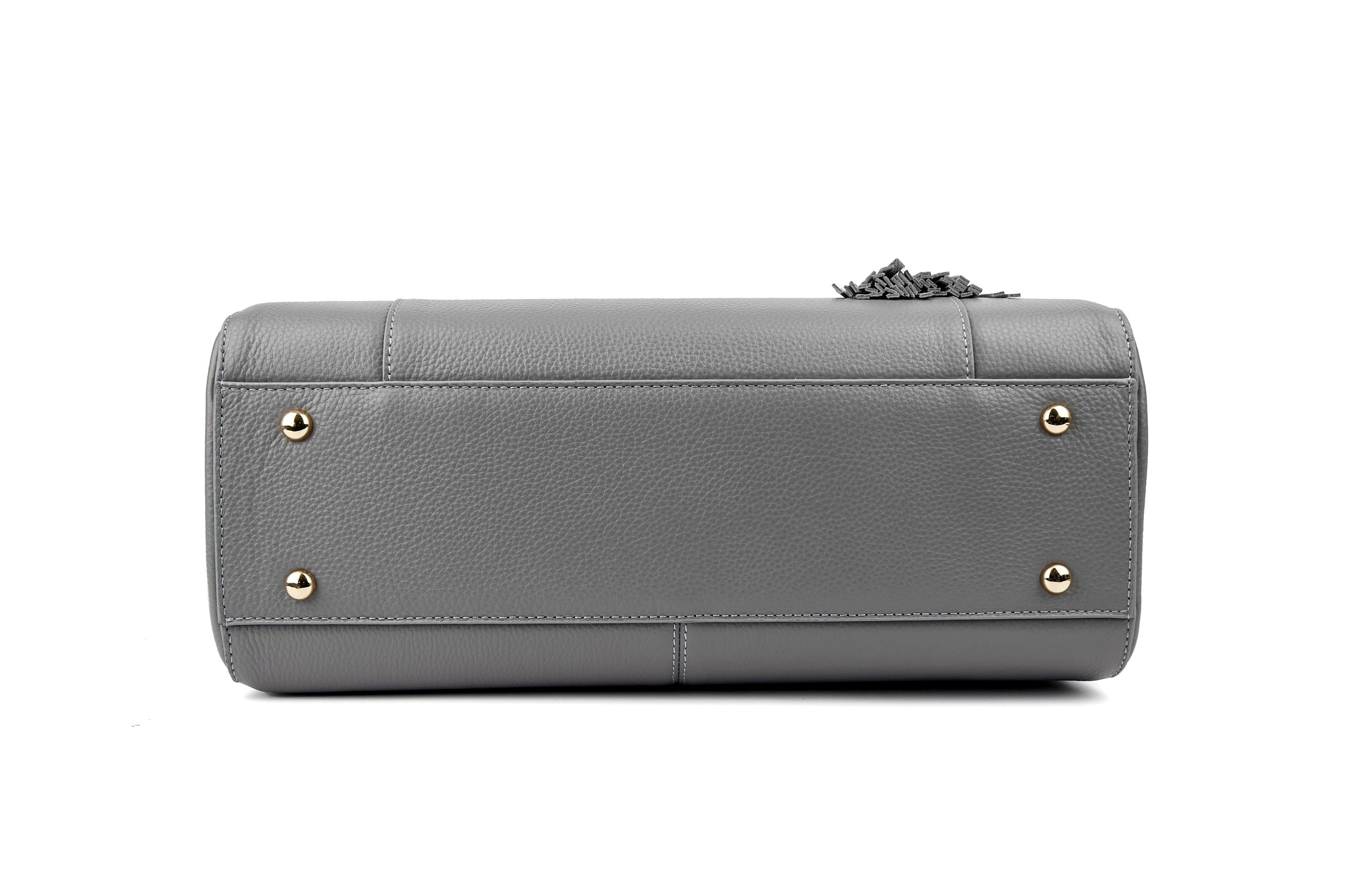 14" LISA DESIGNER LAPTOP HANDBAG | PEBBLE LEATHER | CHAMPAGNE GOLD | kanjibunny.com