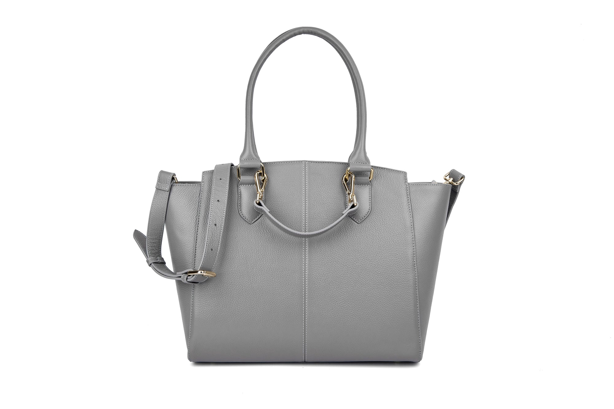 14" LISA DESIGNER LAPTOP HANDBAG | PEBBLE LEATHER | CHAMPAGNE GOLD | kanjibunny.com
