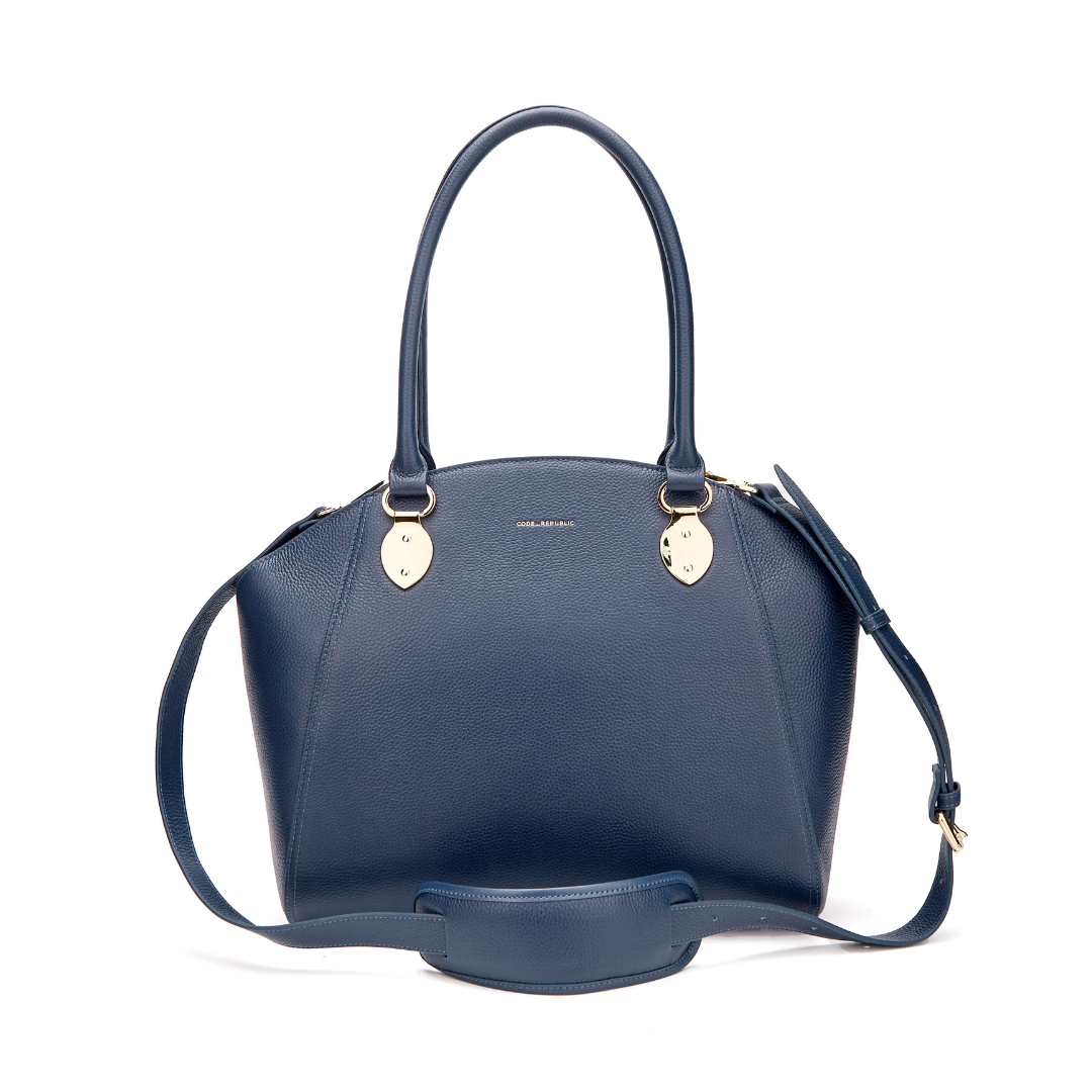 14" SAVANNAH DESIGNER LAPTOP HANDBAG | PEBBLE LEATHER | CHAMPAGNE GOLD | kanjibunny.com