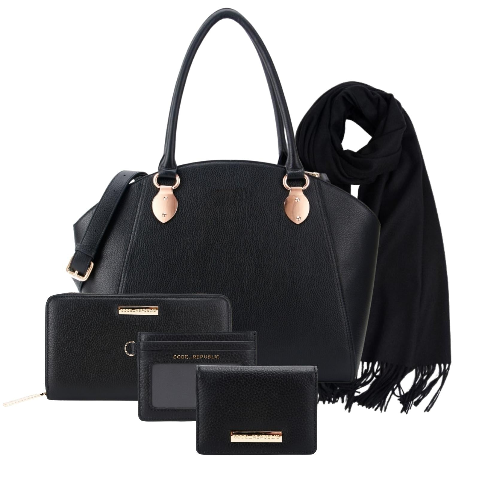 KANJIBUNNY.COM SAVANNAH DESIGNER LAPTOP HANDBAG | BLACK LEATHER | [LIMITED EDITION BUNDLE]